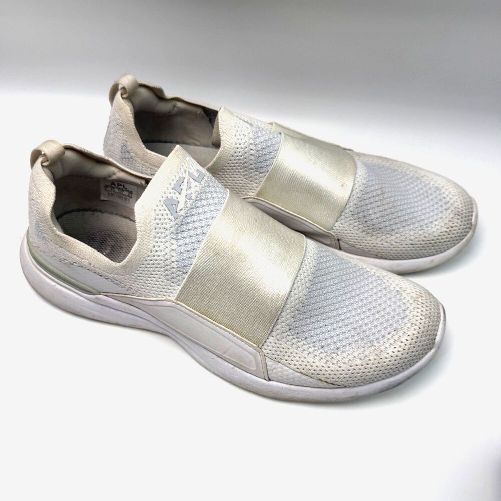 APL Techloom Bliss Womens 11 Cream White Athleisure Minimalist Designer‎
